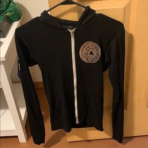 United Lifters zip up, silver foil